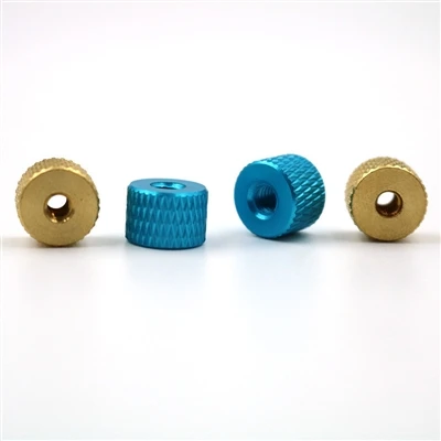 Повърхностно обработка на оцветени ръчно затегнати гайки