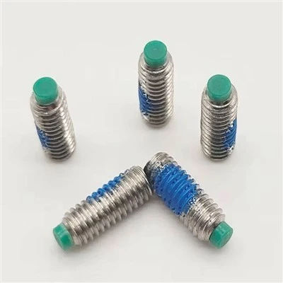 Nylon locking screw for machinery