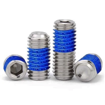 Nylon locking patch screw