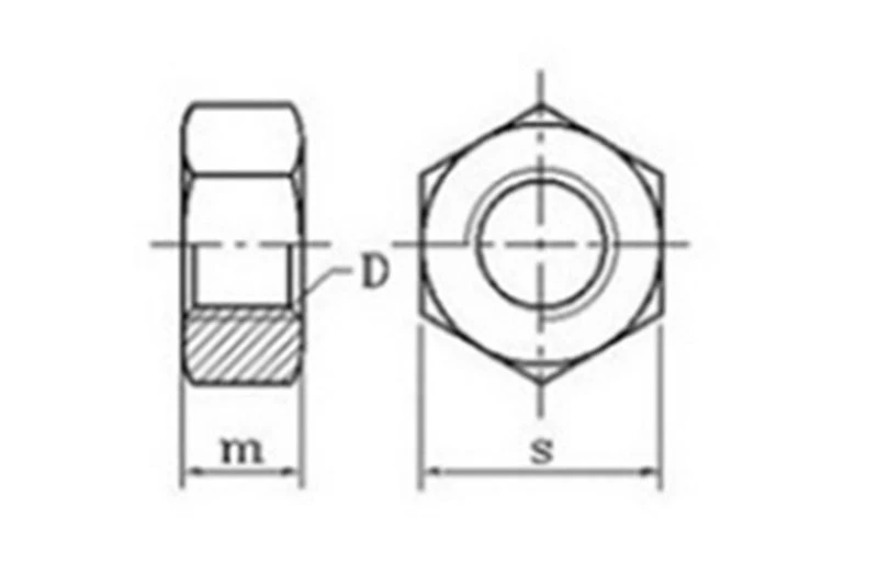 Left-Hand-Thread Hex Nut 1