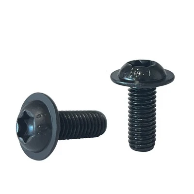 Черен бутон фланцирана глава за задвижване на Torx Drive